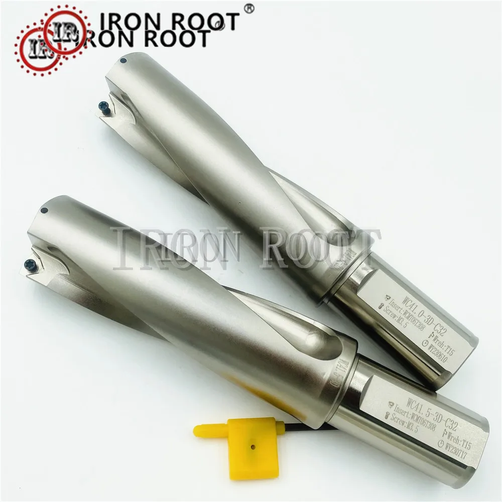 

IRON ROOT U Drill 3D Drilling Depth 41-45 CNC Drilling Tool Indexable U Deep Hole Drill Violent Drill Suitable For WCMX06T308