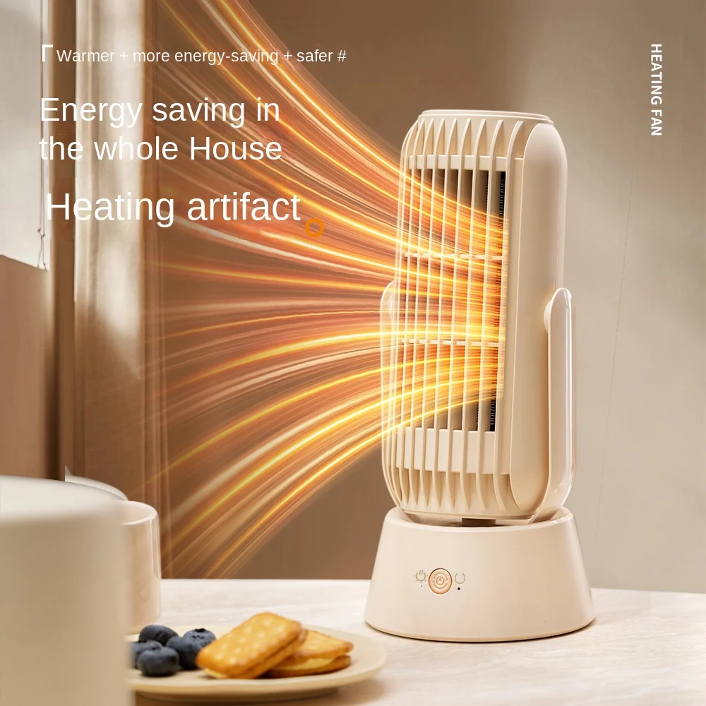 سخان كهربائي مكتبي محمول ، سخان مروحة صغيرة ، 2 ترس ، تسخين سريع للمنزل والمكتب ، 220 فولت