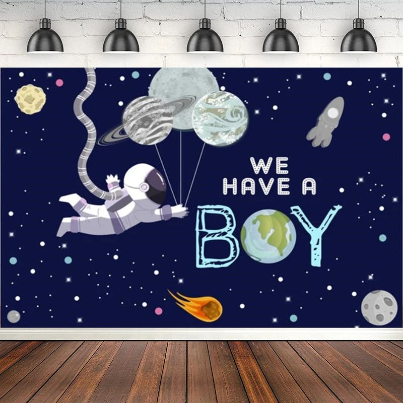 

Photography Backdrop Universe Planet Stars Baby Shower Boy Birthday Party Decor Photographic Background Poster Photo Studio