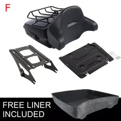 Motorcycle Chopped Trunk Backrest Rack For Harley Touring Road King Road Glide Street Glide 2014-2025