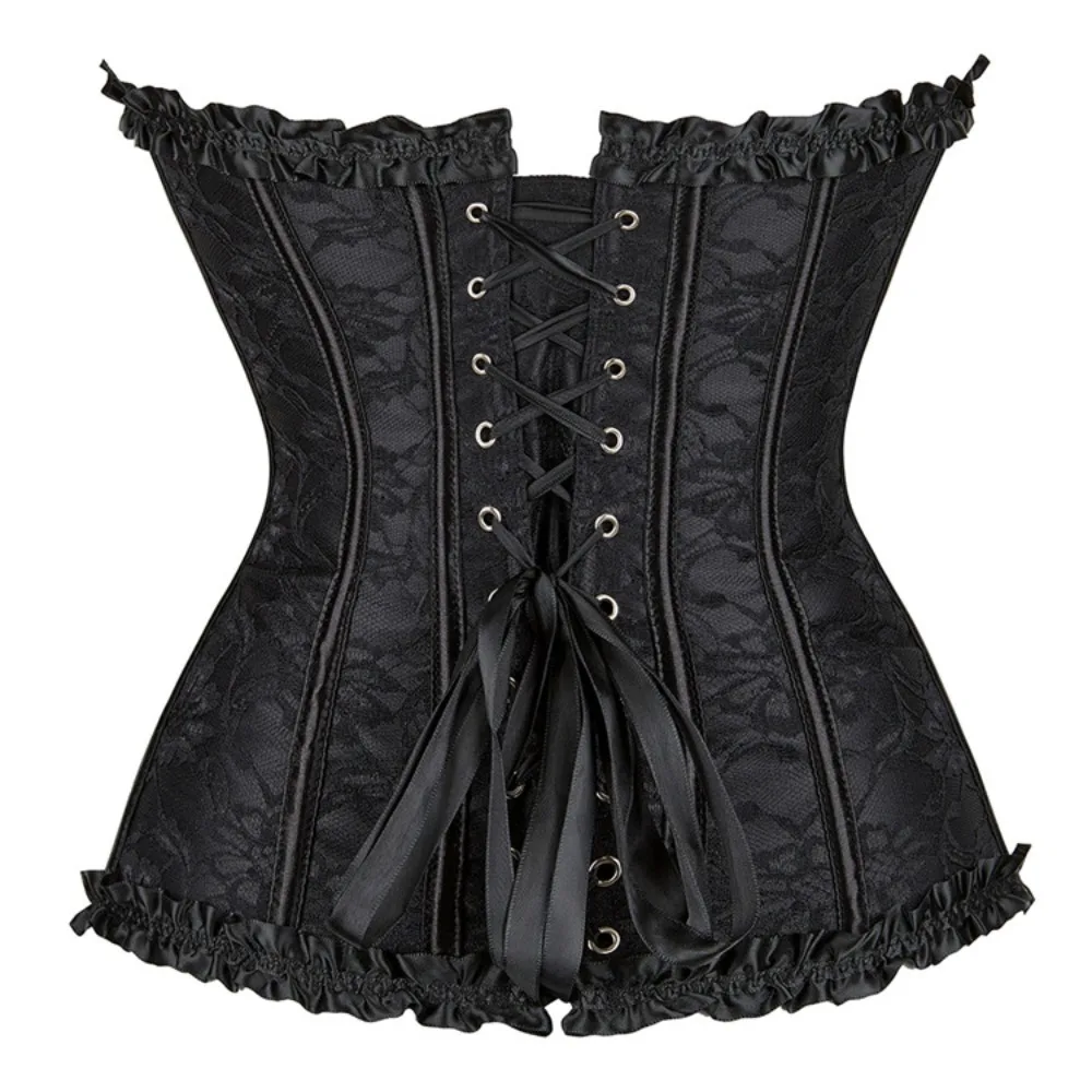 Sexy Gothic Corsets and Bustiers Top Overbust Corset Belt Slimming Women Waist Trainer Modeling Strap Plus Size Waist Cincher