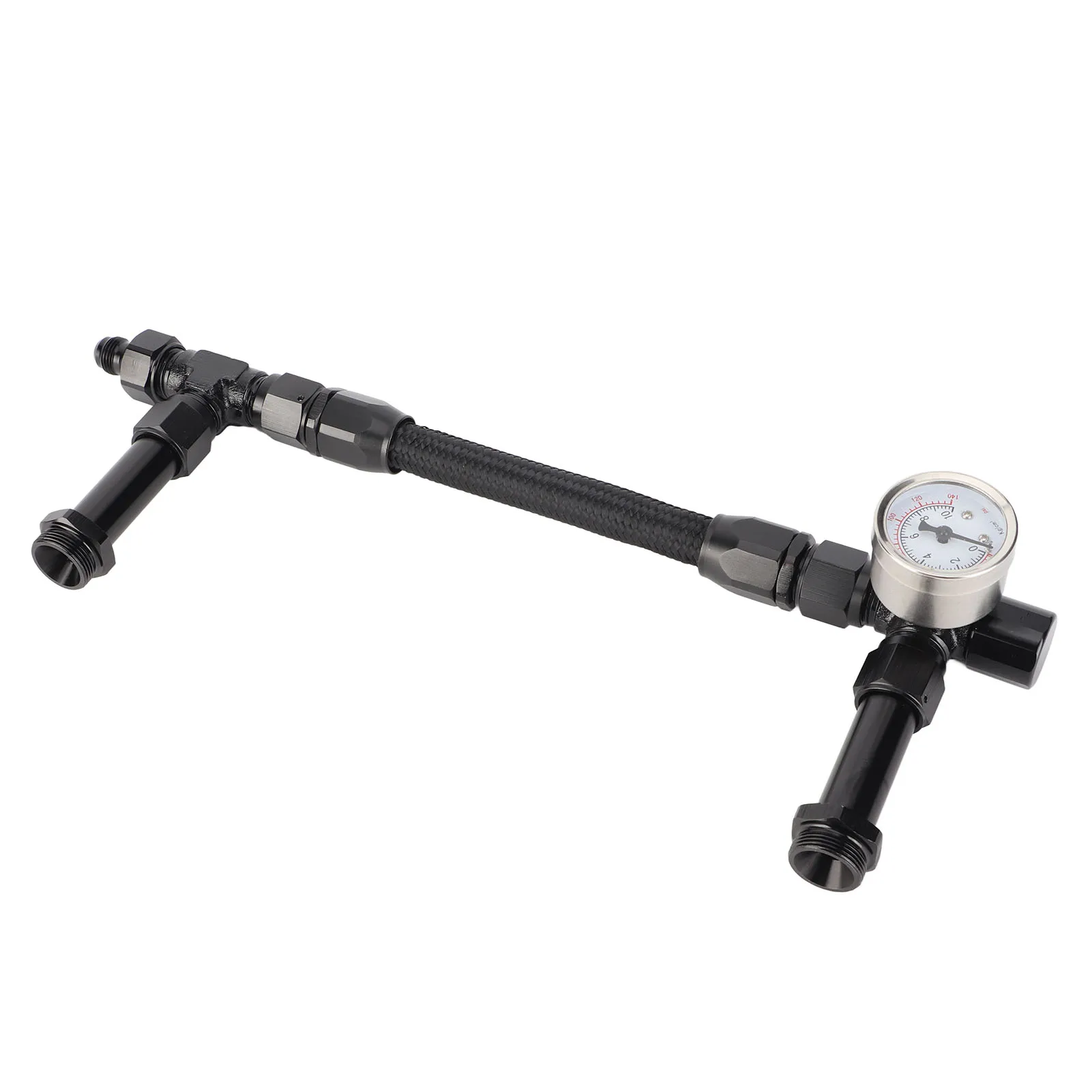 Fuel Line with Pressure Gauge Dual Feed Smooth Fuel Flow Professional for Any 4150 Base Carbohydrate