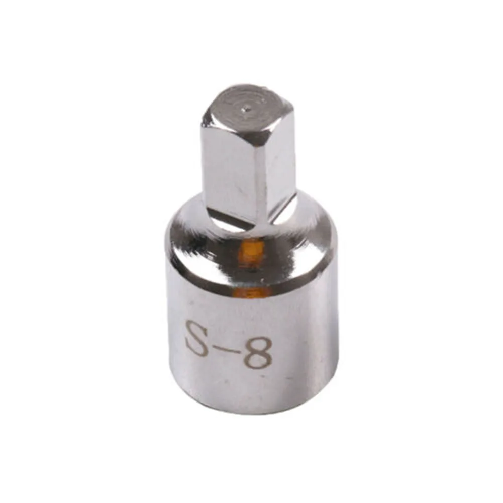 

1pc 8mm Square Oil Sump Drain Plug Key Tool Remover With 3/8 Drive For Screw Socket Screw Disassembly Wrench Tool