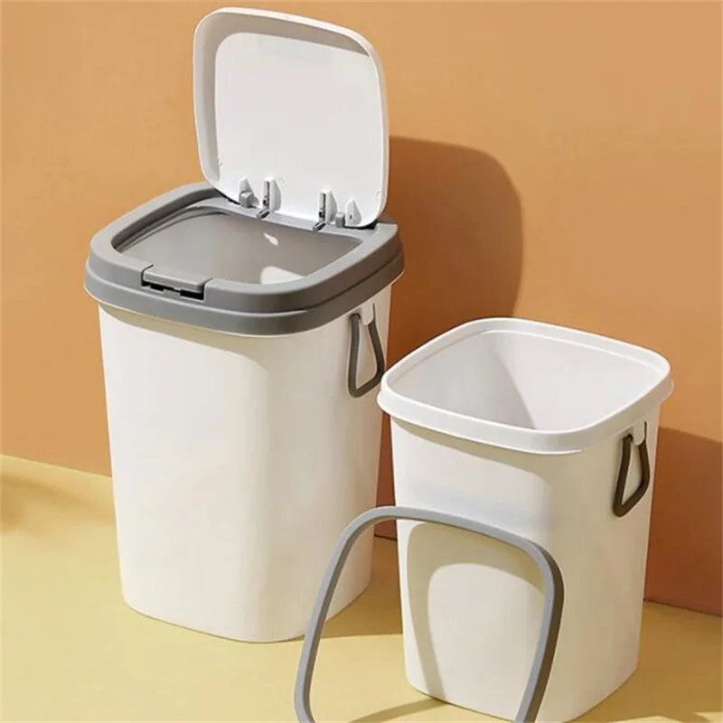 

Trash Can Organizer Toilet Garbage Container Bin Home Living Room Kitchen Waste Bin Household Office Dustbin Home Cleaning Tools
