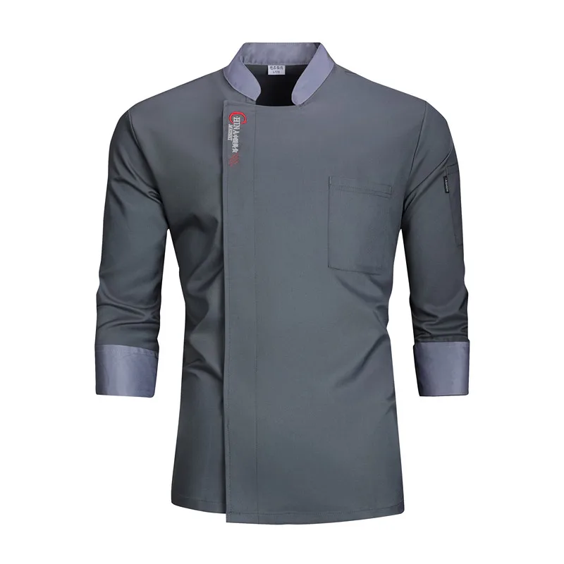 Keuken Chef-kok Jassen Mannen Wit Uniform Lange Mouw Chef-kok Jas Schort Werkkleding Catering Restaurant Food Service Pizza Ober