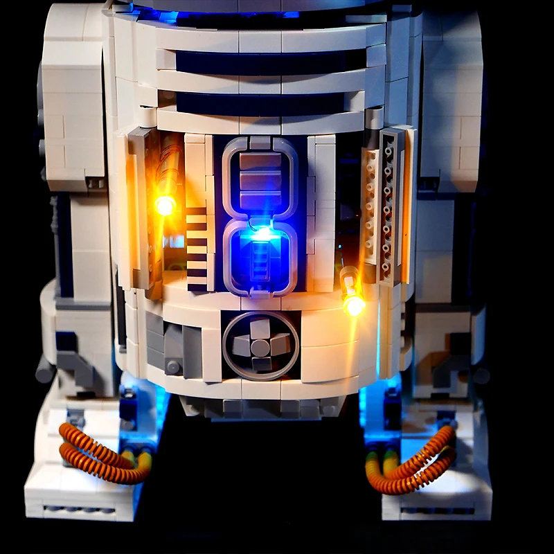 Diy Led Light Kit Voor Lego 75308 R2-D2 (Alleen Led Licht, Zonder Blokken Model)