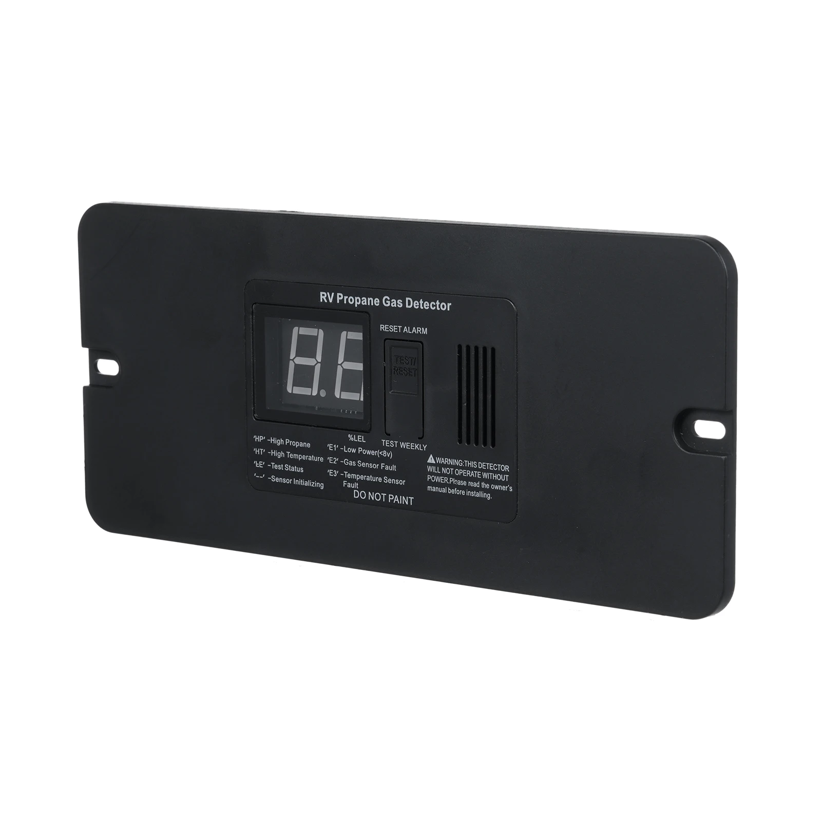 

Digital RV Propane Gas Detector with 85dB Loud Alarm, DC 12V Gas Alarm for Trailer Motorhome Black L/S Size