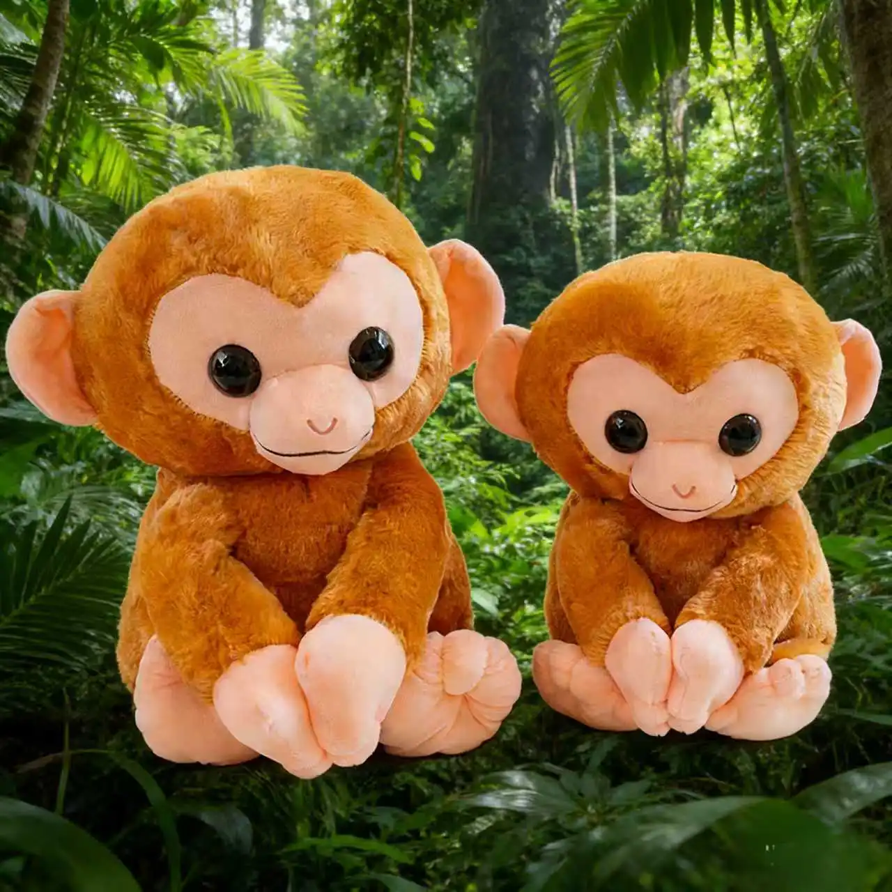 

32CM Big-Eyed Monkey Plush Toy Soft-Filled Animal Gift Suitable for Children Boys and Girls
