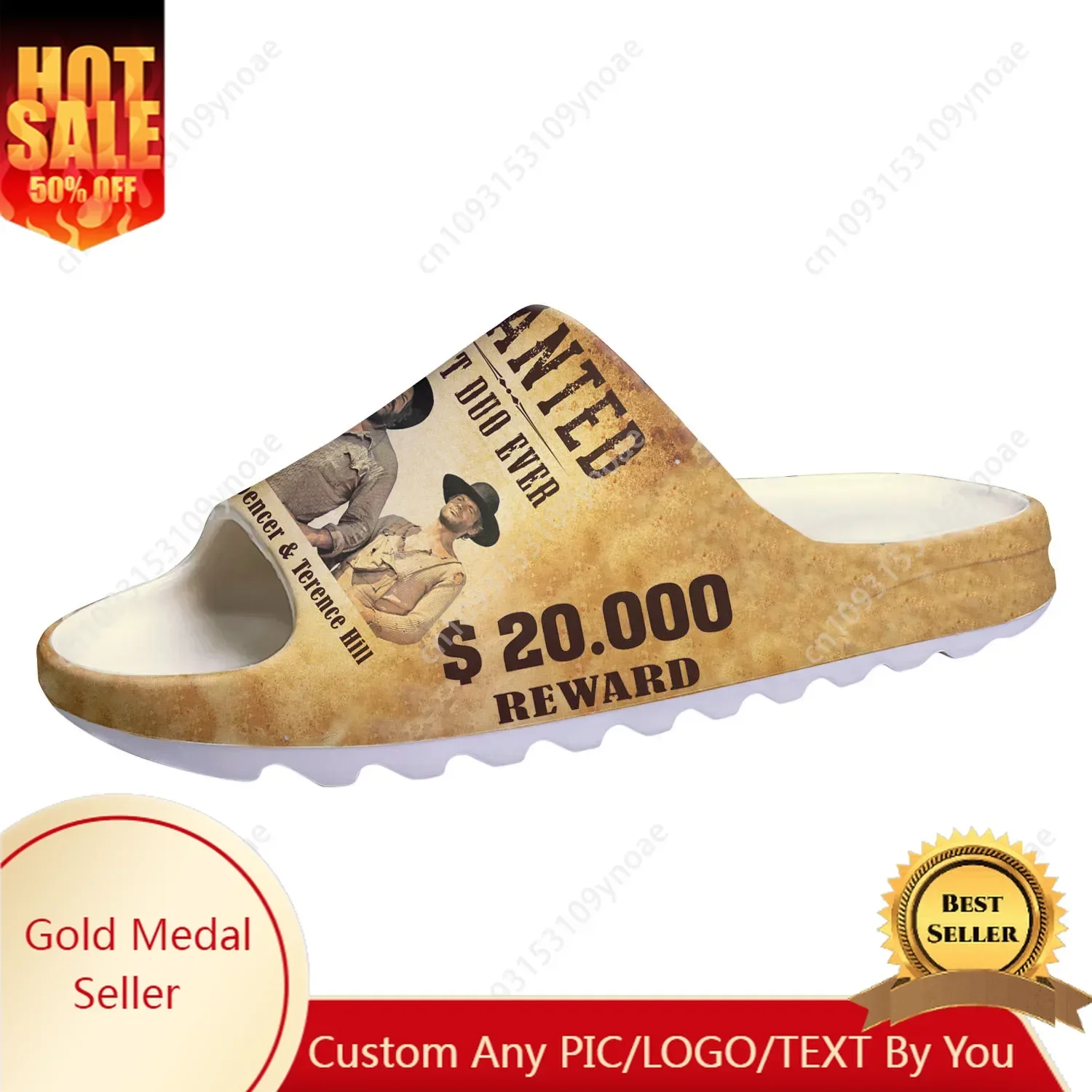 

Bud Spencer Terence Hill Soft Sole Sllipers Home Clogs Customized Step On Water Shoes Mens Womens Teenager Step in Sandals