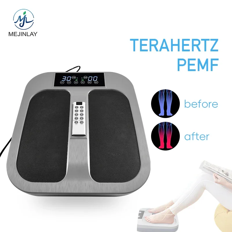 Hot Selling Terahertz PEMF Foot Massage Device Improve Blood Circulation Muscle Relaxation Remote Control For Spa Home Use