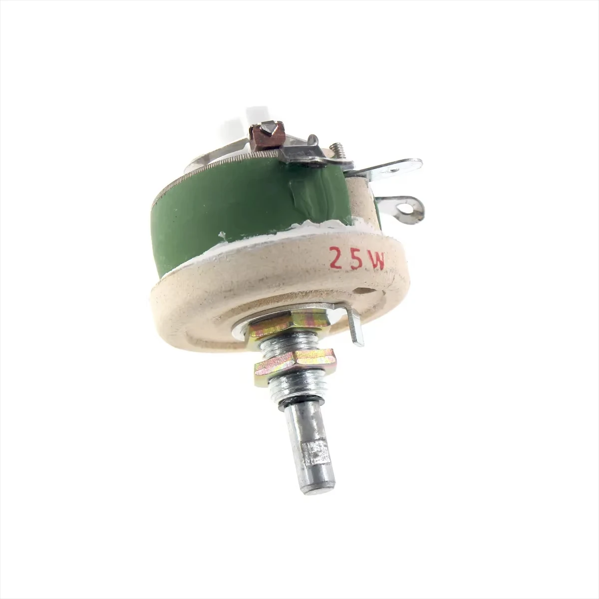 25W BC1 high Power rheostat rotary variable wire wound Disc shape Adjustable resistor Sliding 1R 2R 3R 5R 10R 15R 20R 25R-2K