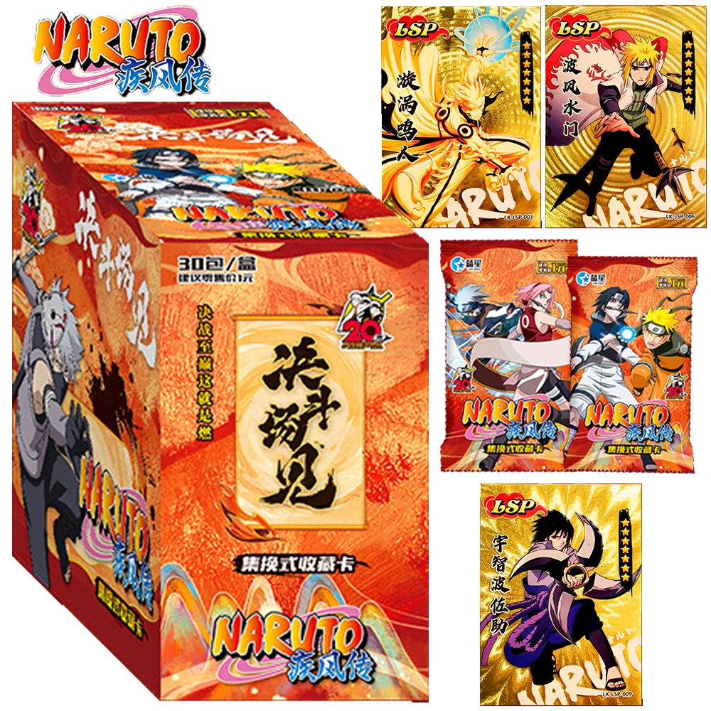 

NARUTO Collection Card For Children Hatake Kakashi Uchiha Sasuke Classic Hot Blooded Anime Rare Limited Game Card Table Gifts