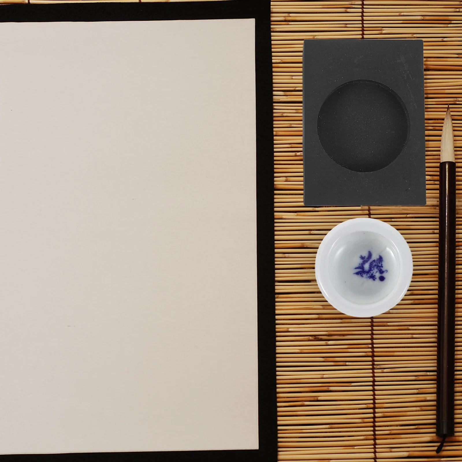 

1Set Beginner Friendly Chinese Calligraphy Set Kids Brush Ink Paper Stone Elegant Gift Box Design Calligraphy Brush