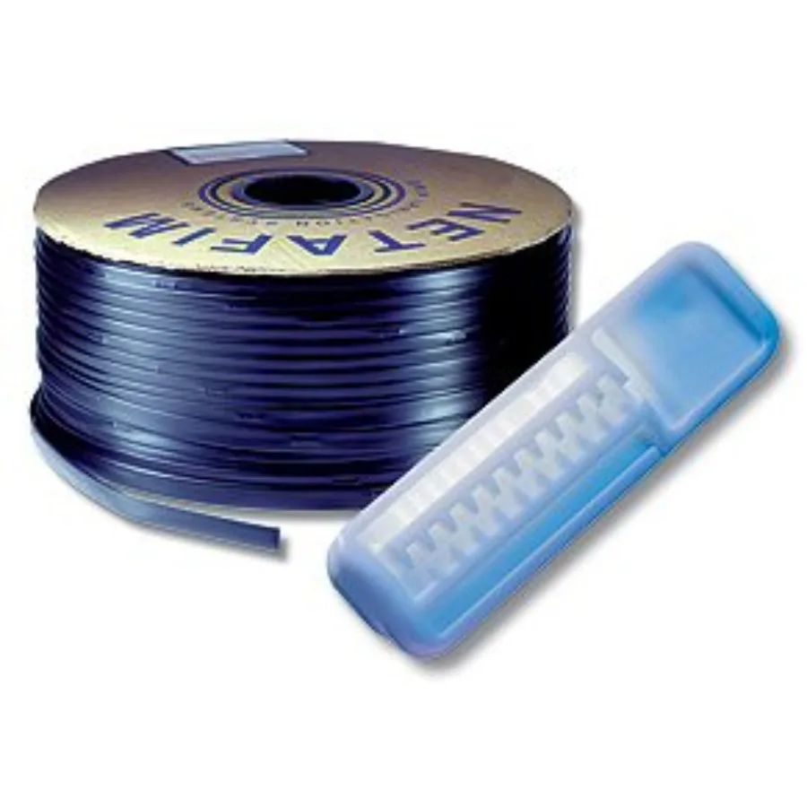 

Лента капельного полива 13 mil, 12.24 GPH, 1000 футов, черная, для сельскохозяйственного использования, прочная и эффективная система подачи воды