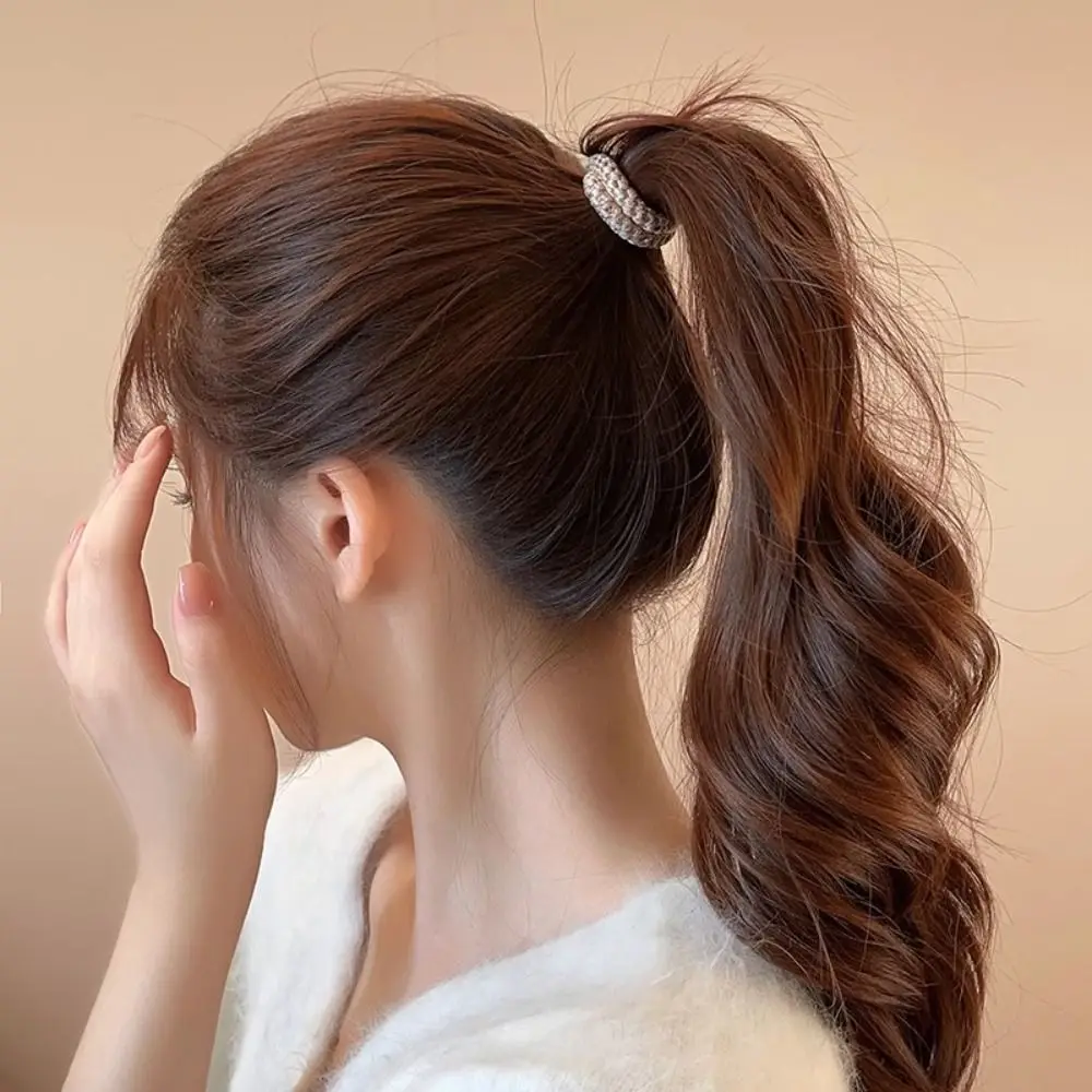 8pcs/Set Hair Tie Basic Hair Rope Set Cute Hair Ring Korean Style Rubber Band Hair Accessories Ponytail Holder