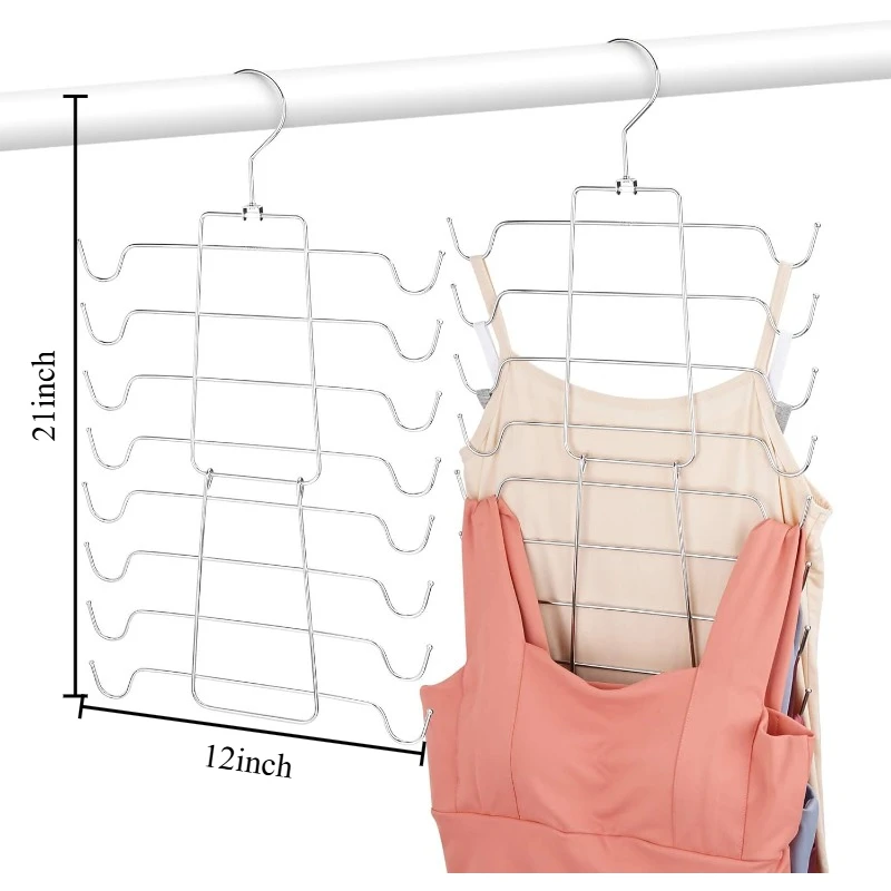

Вешалка для бюстгальтера в упаковке, вешалка для майки, прочная металлическая вешалка для экономии места, держатель для спортивного бюстгальтера, органайзеры для шкафа и хранение