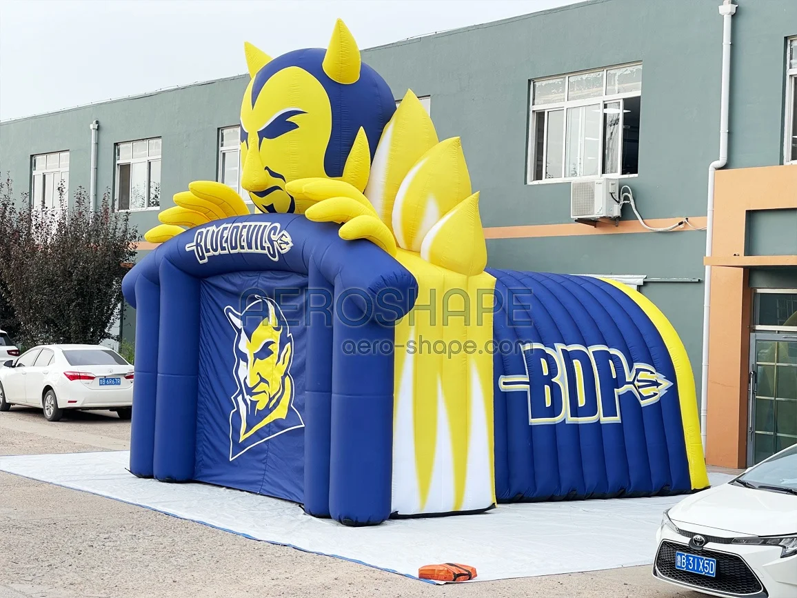 Factory Price Customized Giant Inflatable Sports Tunnel Outdoor Events Lion Inflatable Entrance Tunnel