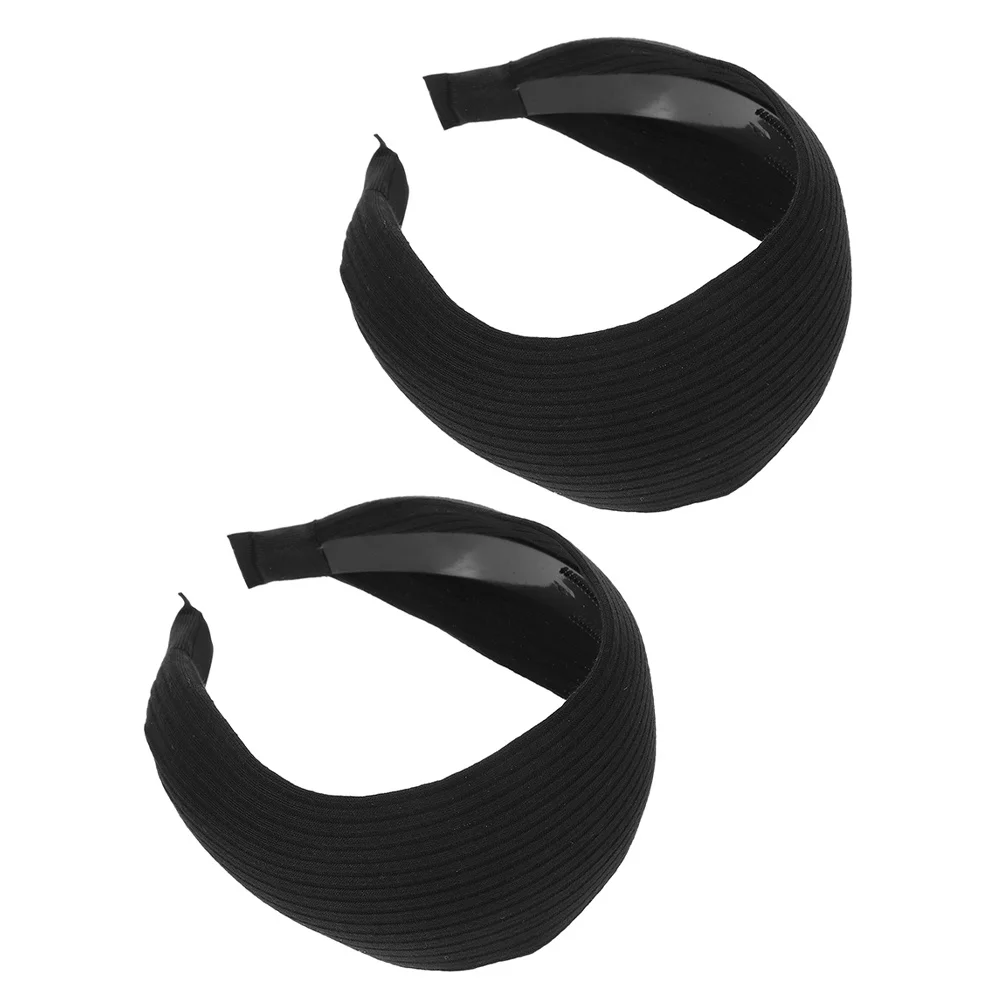 

2 Pcs Anti-slip Hairband Headband for Women Non-slip Fashion Headbands Knitting Hairbands