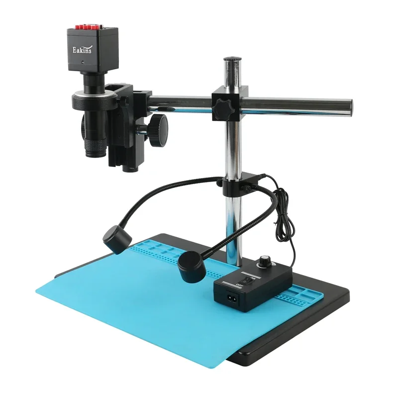 FHD 080P VGA HDMI Sony Sensor Industrial Lab PCB Soldering Video Microscope Camera 130X Zoom High Working Distance Big View Lens