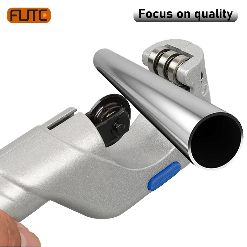 FUTE Bearing Roller Type Tube Cutter Metal Scissor Pipe Cutter Stainless Steel Copper Tube Plumbing Cutting Refrigeration Tools