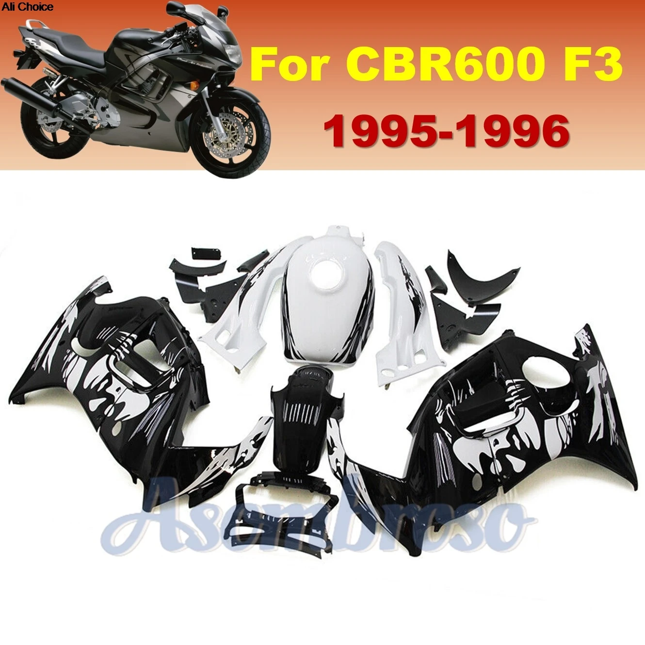 Fairing Kit For Honda CBR600 1995 1996 CBR600 F3 Motorcycle Bodywork Plastic ABS | Leyla Edition
