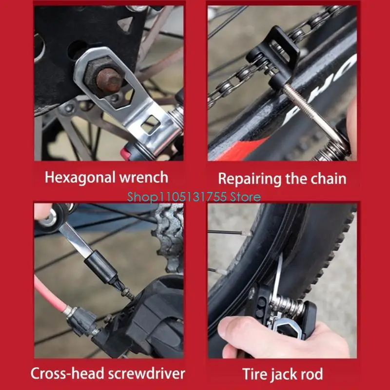 قاطع سلسلة الدراجة المدمجة، مقبض مريح، أداة إصلاح سلسلة سهلة