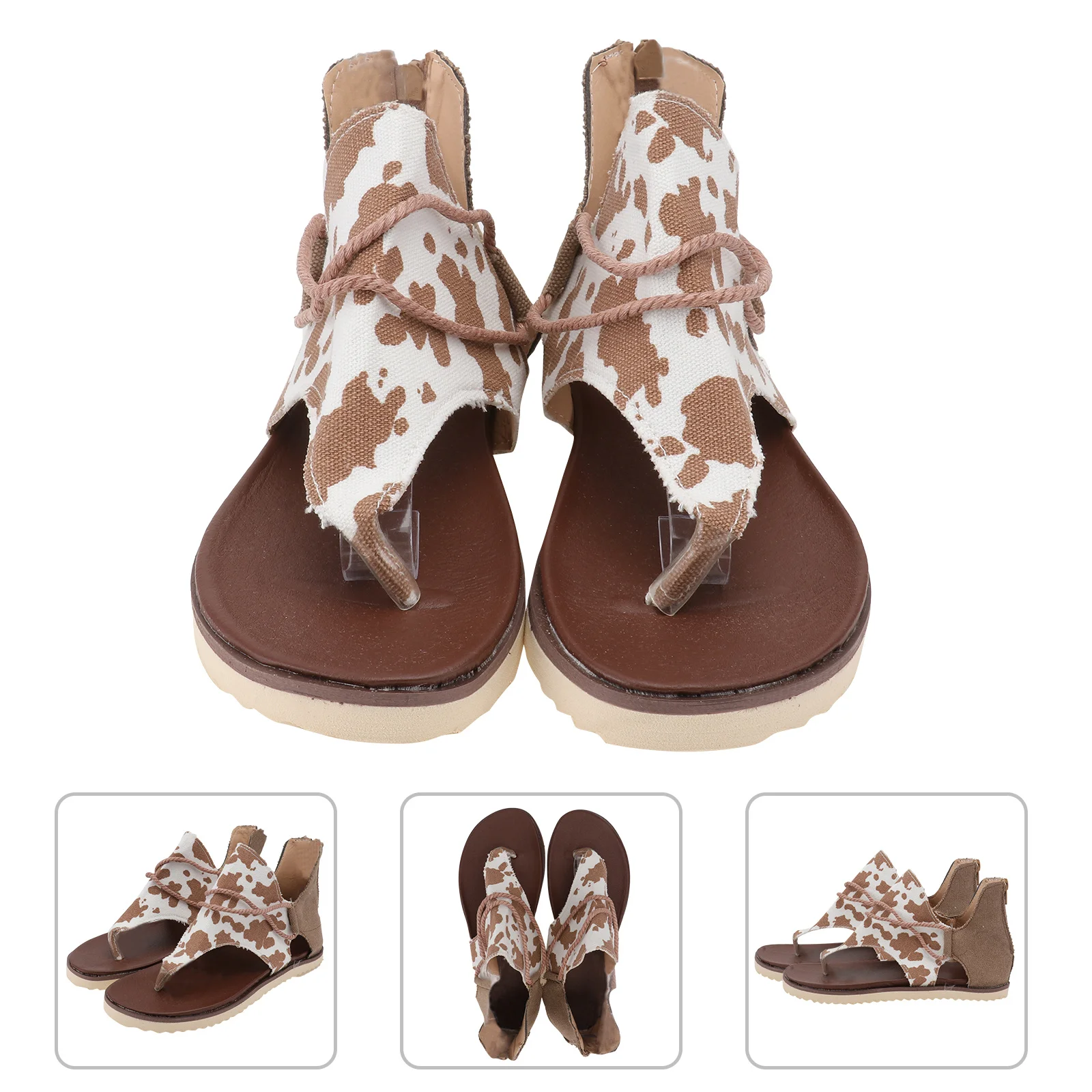 

1Pcs Summer Flat Sandals Anti-Skid Flat Sole Comfortable Fashion Summer Shoes Casual Stylish Footwear Beach Sandals
