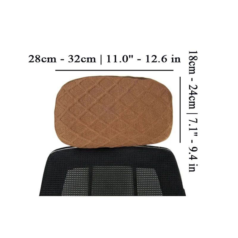 

Jacquard Gaming Chair Half-Wrap Headrest Cover Swivel Chair Covers Soft Anti-fouling Dust-proof Elastic Pillow Cover Accessorie