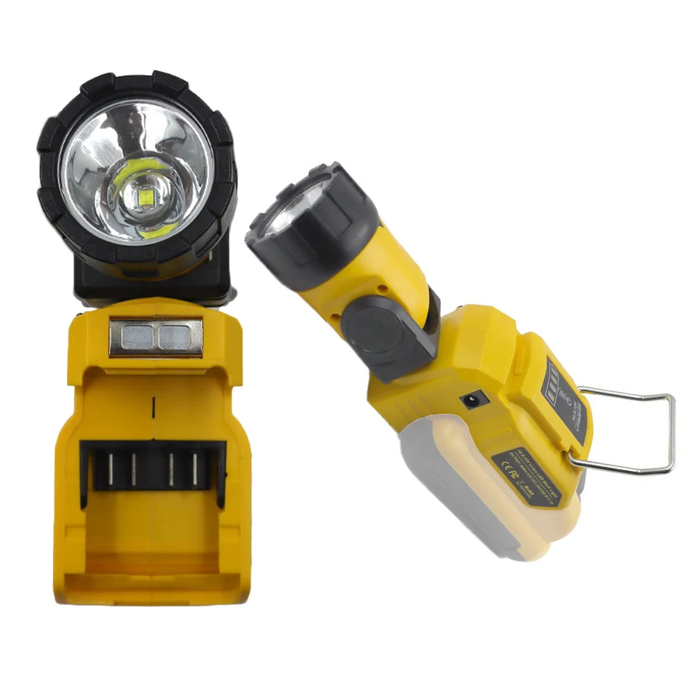 12V Cordless Led Work Light Rotary Flashlight Lamp For Dewalt DCB120 Battery Power Tool Accessory In Stock Wholesale