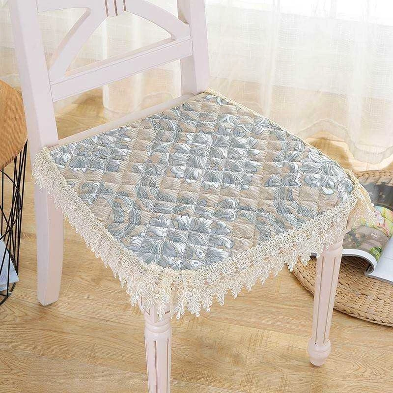 

European Style Thin Cushion Non-Slip Hoof Shape Home Use Dining Chair Pad All Season Universal Bench Plant Floral