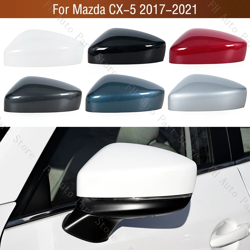 Rearview Side Mirror Cover Lid Cap House Case Shell For Mazda CX-5 CX5 2017 2018 2019 2020 2021