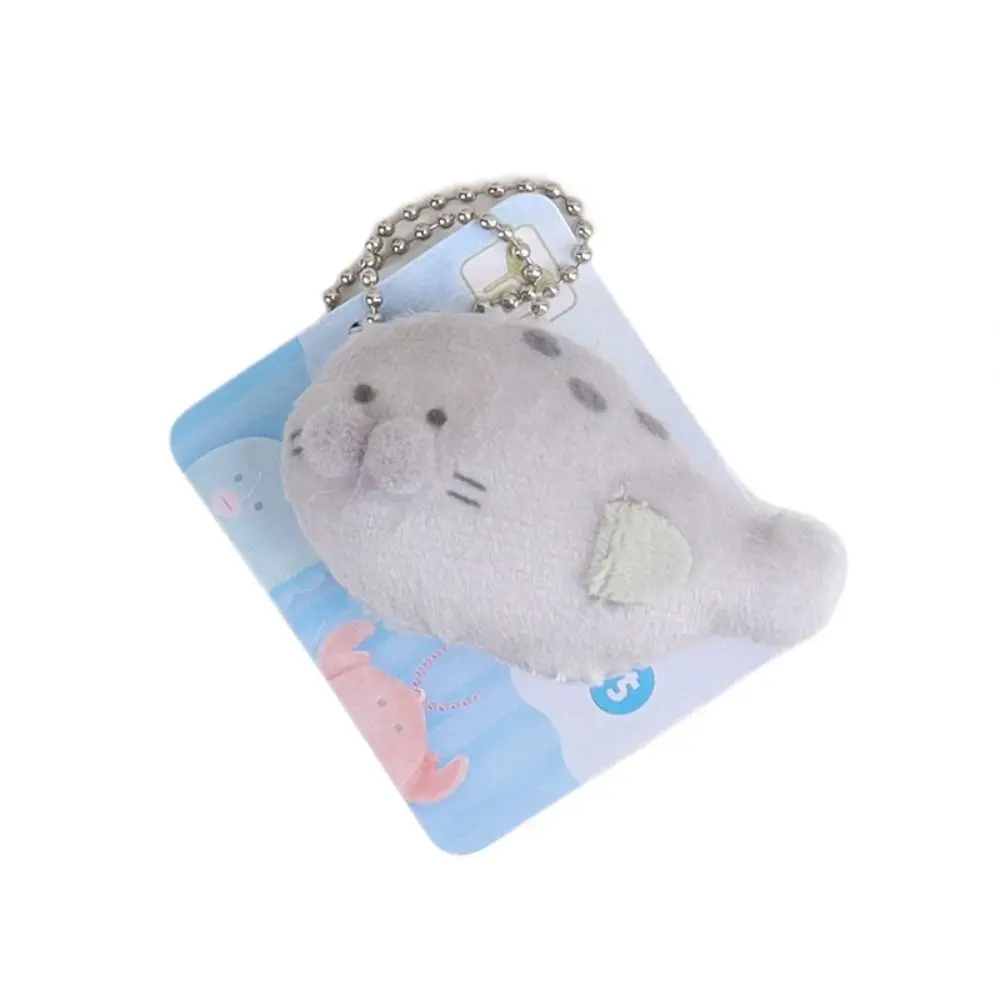 Walrus Cartoon Aquarium Plushies Pendant Stuffed Penguin Fish Keyring Shark Japanese Style Backpack Decor