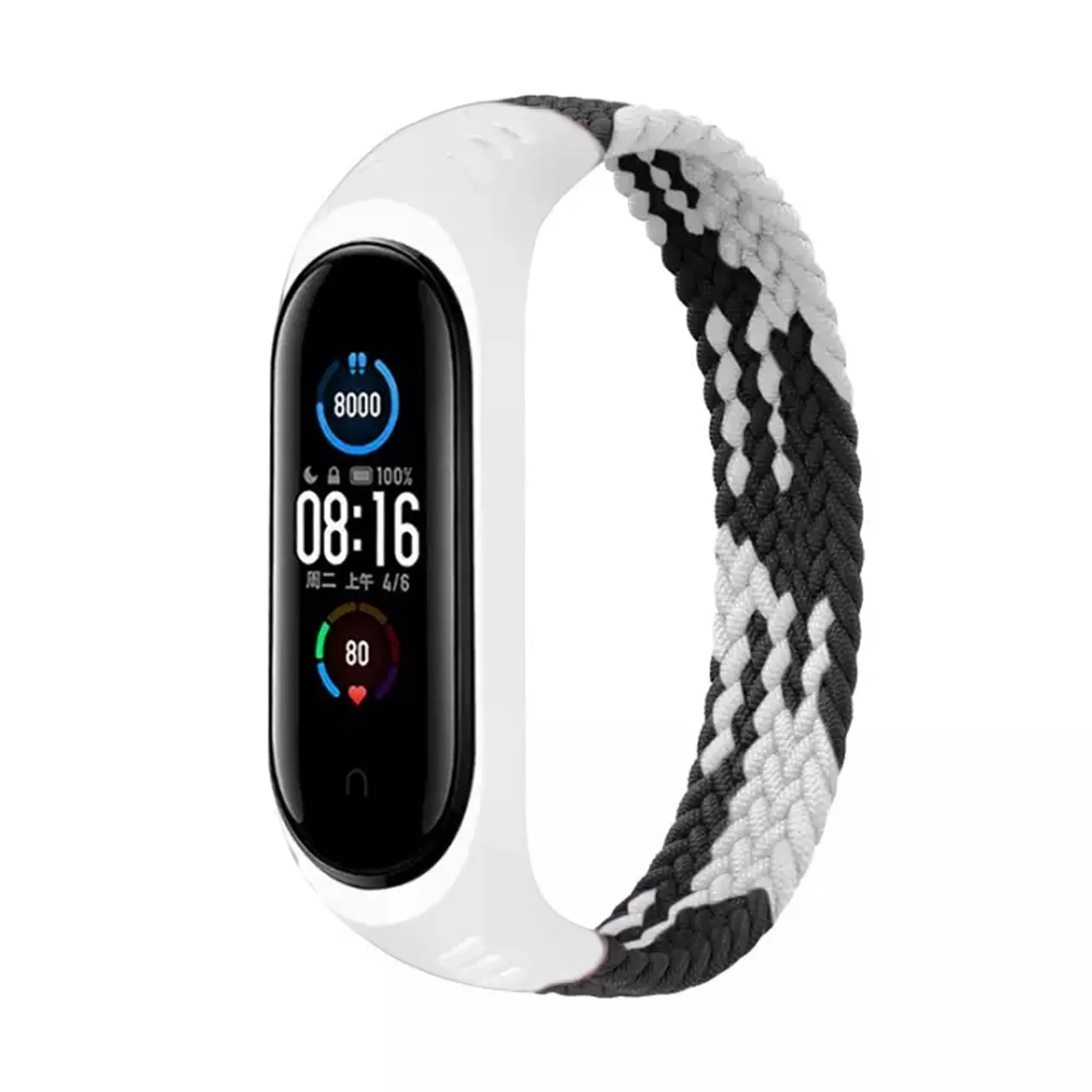 Nylon Strap For Xiaomi Mi Band 3 / 4 / 5 / 6 Woven Solo Loop Sport Replacement Wristband