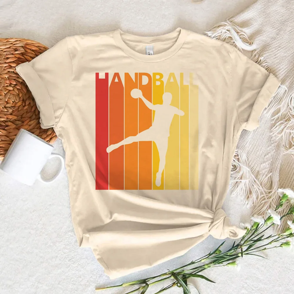 Handball top women designer t shirt female streetwear designer Japanese clothing