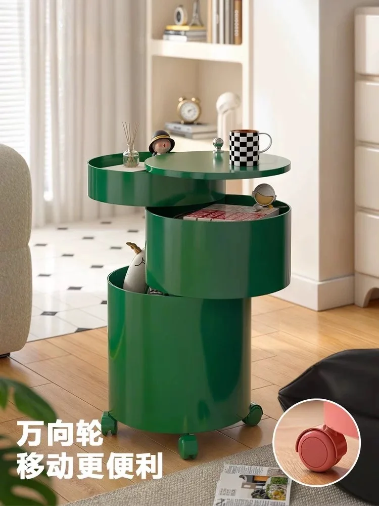 طاولة بجانب السرير للتخزين، طبلة قابلة للإزالة، خزانة جانبية لتناول الطعام، عربة الدوبامين، طاولة جانبية للأريكة #3