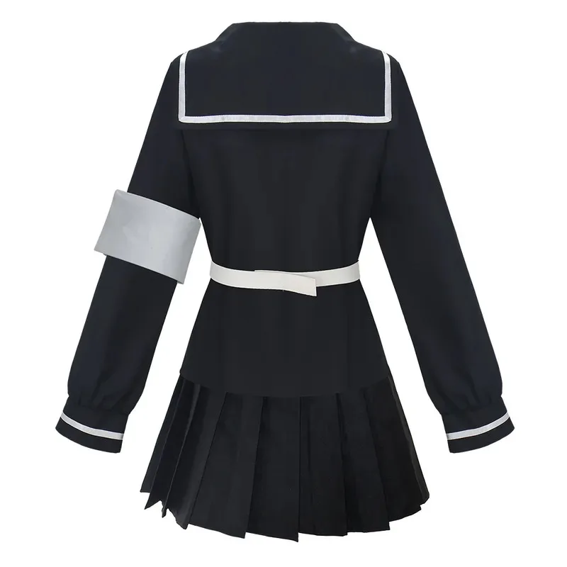 qq28LQAmemiya Darumi تأثيري لعبة المائة الخط-أكاديمية الدفاع الأخير- زي شعر مستعار أنيمي الأسود تنورة قصيرة مجموعة #4