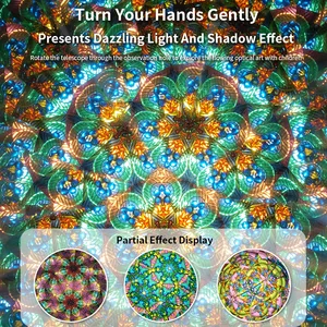 Caleidoscope with retractable rotating mirror, interior toys for children, classic kindergartens, always changing, three 12 Main Sales Caleidoscope - №7