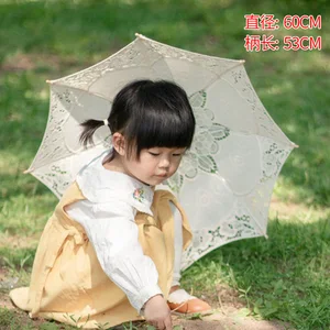 Handwerklicher Regenschirm mit hölzernen Griff, Promi -Regenschirm, Hochzeitsfotografie, Braut und Dame der Ehre, Dekoration, 28 cm, 45 cm, 75 cm 9 Hauptverkäufe hölzerne Holzwache - №4