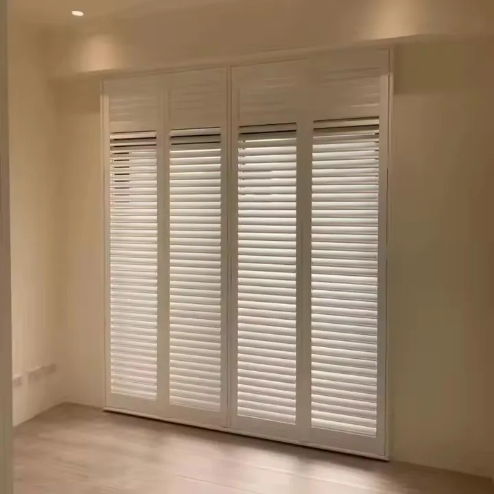 High-performance Commercial Adjustable Blinds Home Design with External White Ventilation and Rainproof Blinds