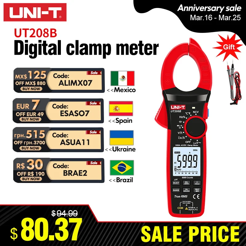 UNI-T Clamp Meter U…