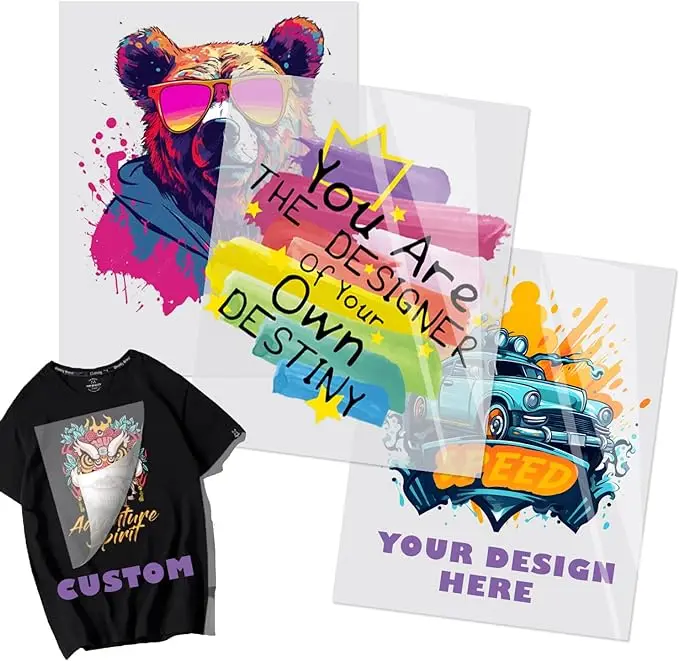 

Custom Logo DTF Iron On Transfer Decals, Heat Thermal Transfer Stickers Thermoadhesive Patches Applique for Clothes Apparel