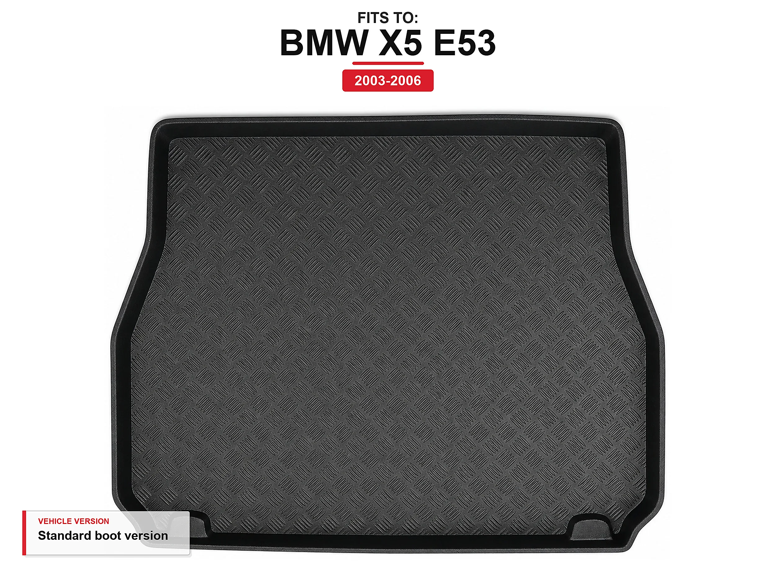 Kofferbakmat met lip voor: Bmw X5 E53 2003-2006