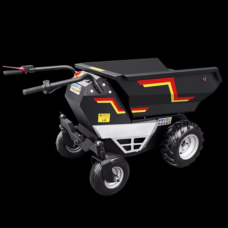 Electric dump truck 500kg load capacity emergency stop function 8 hours lithium battery core components