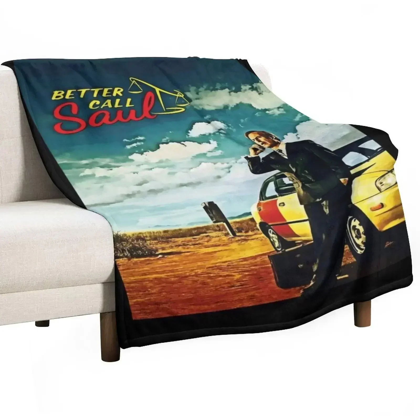 Better Call Saul Throw Blanket Stuffeds Nap Soft Plush Plaid funny gift wednesday Bed covers Blankets