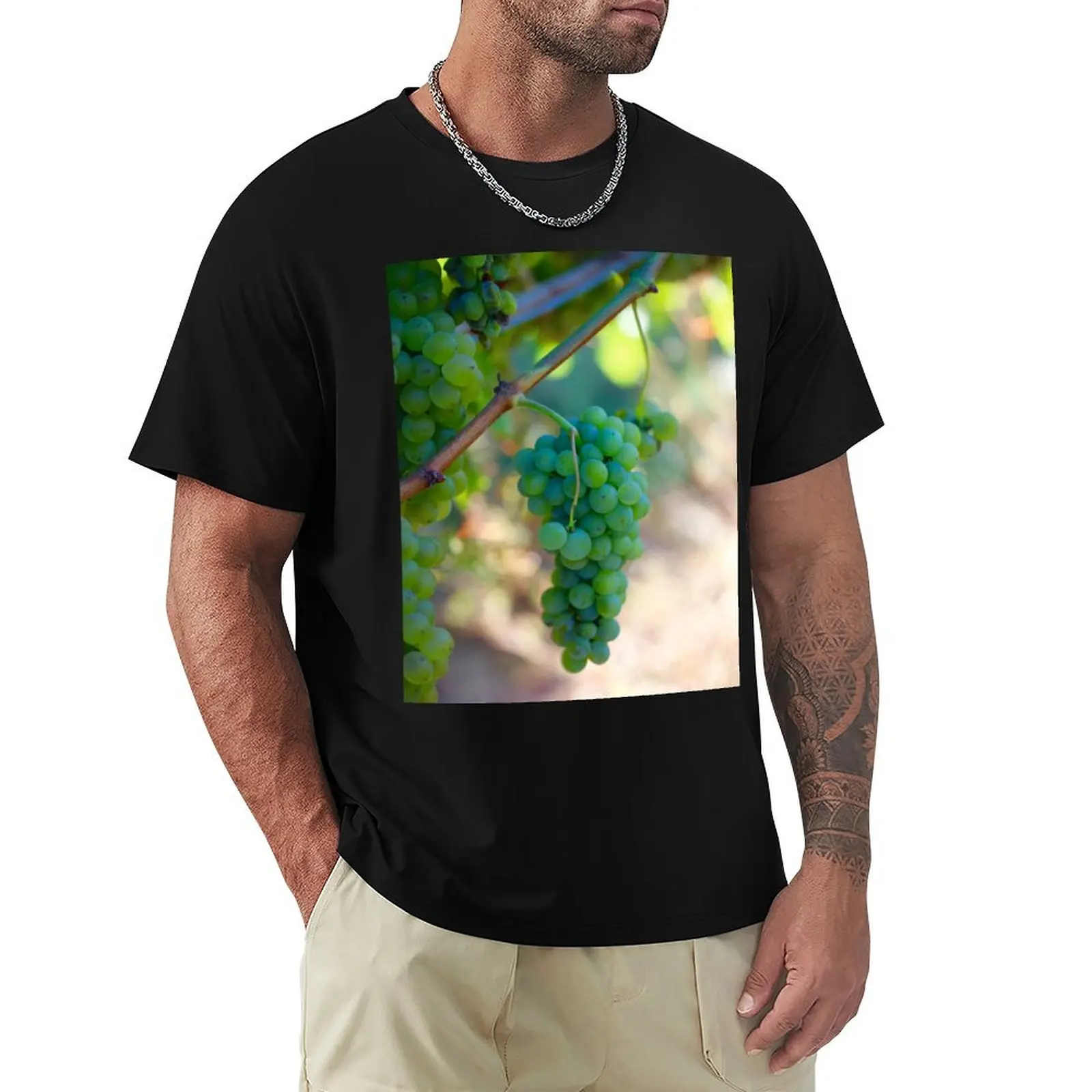 Camiseta Sauvignon Blanc Grapes, camiseta informal sencilla a la moda