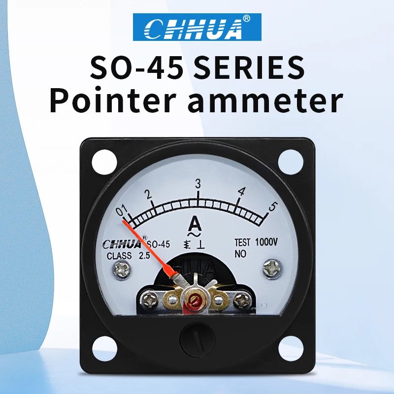 

SO-45 AC Analog Ammeter 1A 2A 3A 5A 10A 15A 20A 30A 50A etc, Pointer meter/Current Meter/Panel Meter