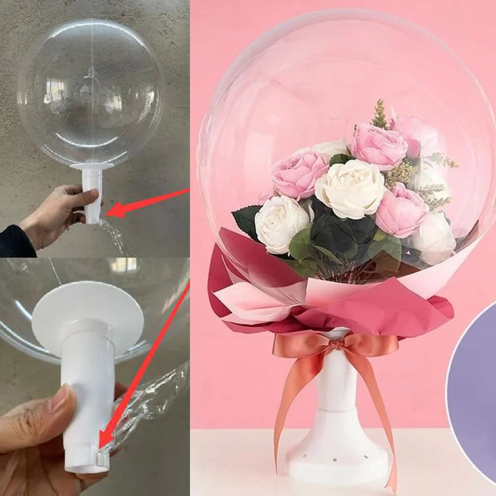 

Bouquet Holder Standand Stand Gift Bobo Balloons Stick Support Stuff Flower Balloon Accessories Wedding Birthday Party Decor