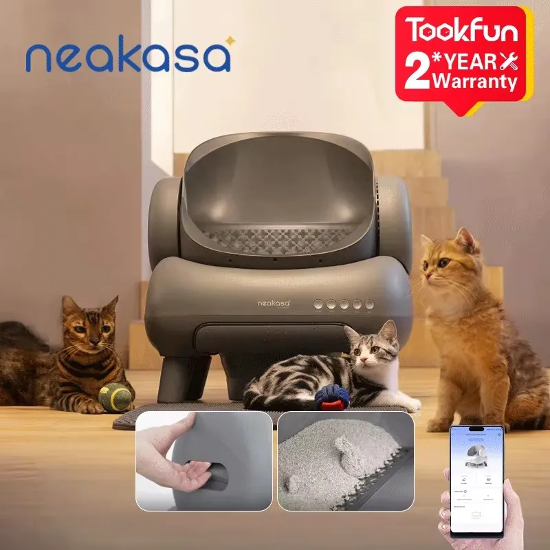 M1 Neakasa Self-Cleaning Automatic Cat Litter Box Smart Cat Toilet Odor-Free Self-Defendable Cat Sandbox Cat Product