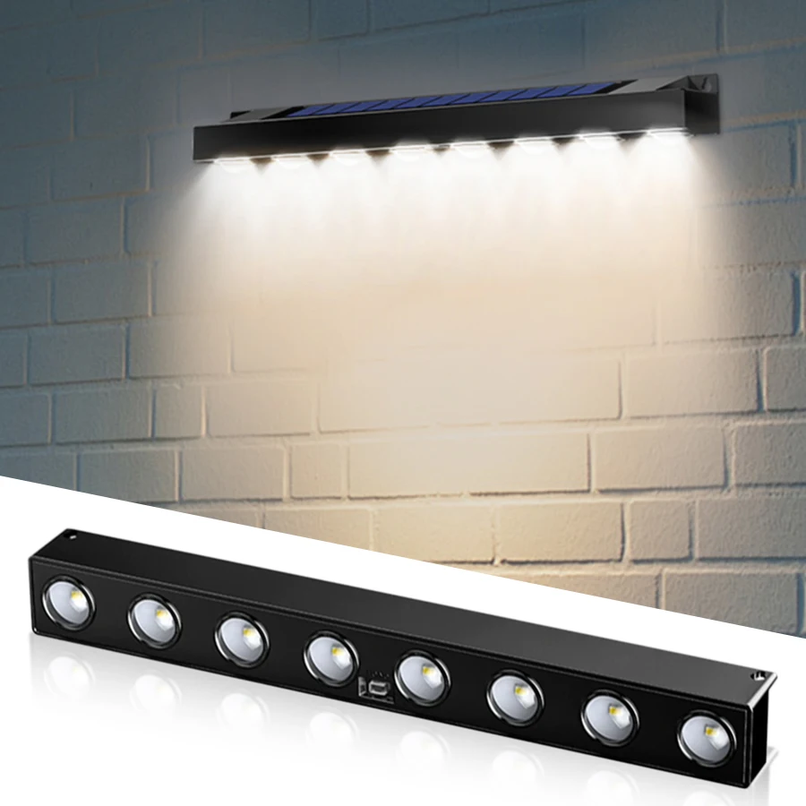 

LED Solar Lights 4/6/8led Outdoor Garden Lights Waterproof Solar Wall Lamp Staircase Fence Landscape Atmosphere Decor Lighting