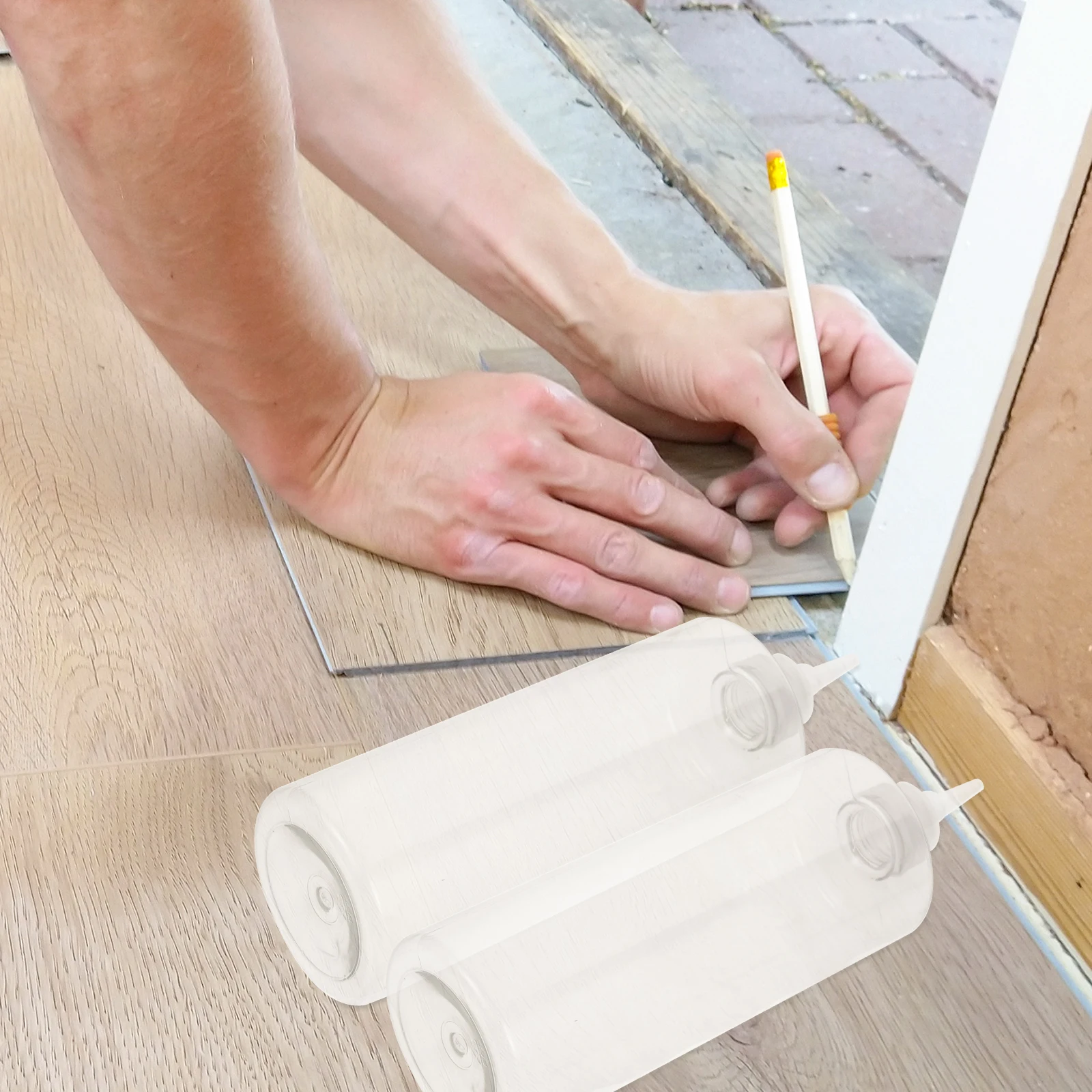 Garrafas com conta-gotas engarrafadas espremer recipiente de tinta transparente emulsão The Pet